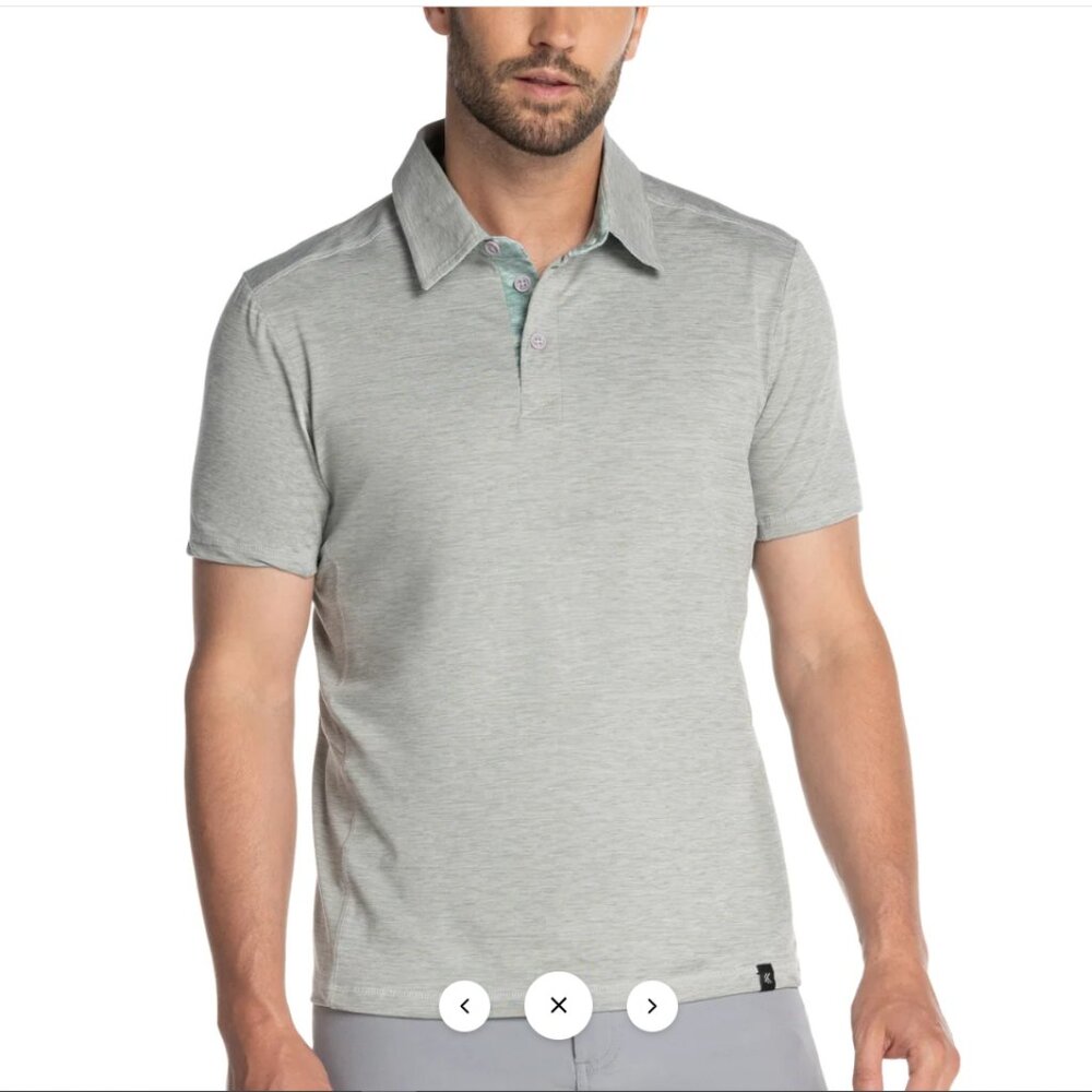 Kyodan Men's Size M BROOKSIDE CONTRAST COLLAR POLO,  NWOT